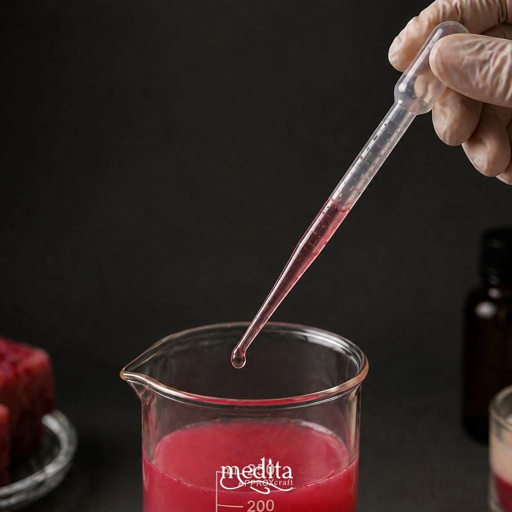 Mum ve sabun yapımında kullanılan damlalık pipet