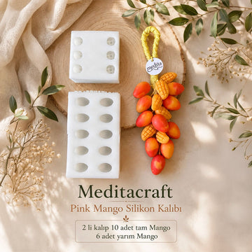 Mango Silikon Mum ve Sabun Kalıp Seti | 10 Tam + 6 Yarım