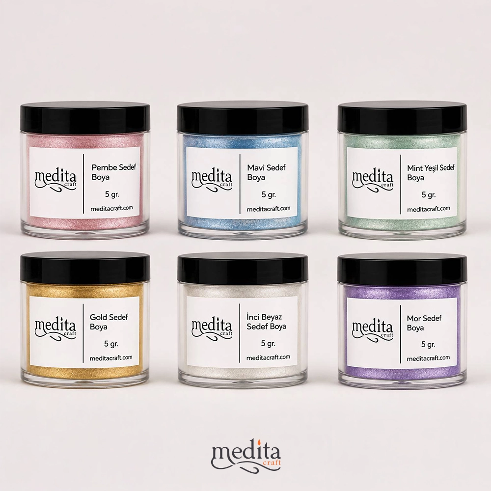 Sedef Pigment Parlak Toz Boya 5 Gr | Mum ve Sabun Boyası