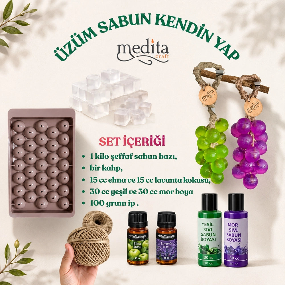 Üzüm Sabun Yapım Seti | Kendi Üzüm Sabununu Yap