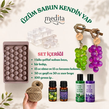 Üzüm Sabun Yapım Seti | Kendi Üzüm Sabununu Yap